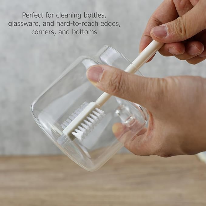 EIKS 10 Pack Juicer Cleaning Brushes for Cleaning Bottle Glassware Edge Corner Bottom, Also Suitable for Tile Lines Window Track Sink - Image 3