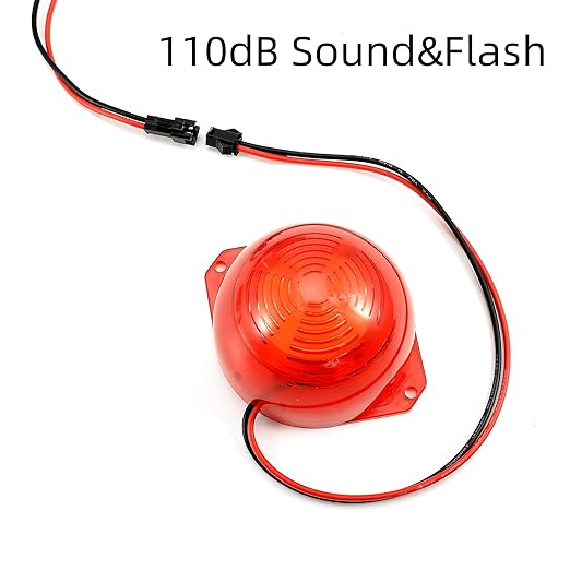 Large Display Thermometer Big Temperature Warning Light – Max Min to Monitor High and Low Temperature Humidity Sensor Alarm Alert, Thermometer Hygrometer Warning with Time & Date - Image 5