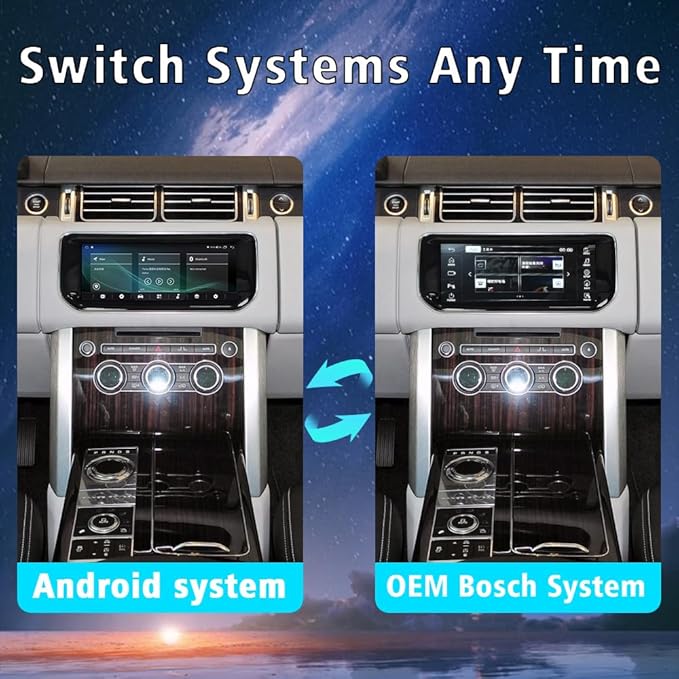 Android Car Radio For 2013 2014 2015 2016 2017 Range Rover Sport L494 Vogue L405 Full Touch Screen Stereo Upgrade GPS Navigation Wireless Apple Carplay Android Auto Head Unit (for Bosch system) - Image 3