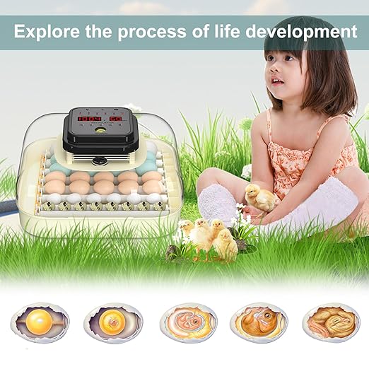 35 Egg Incubator with Automatic Egg Turning and Humidity Control, Incubator for Chicken Eggs, Quail, Duck Eggs, with Egg Candler - Image 9
