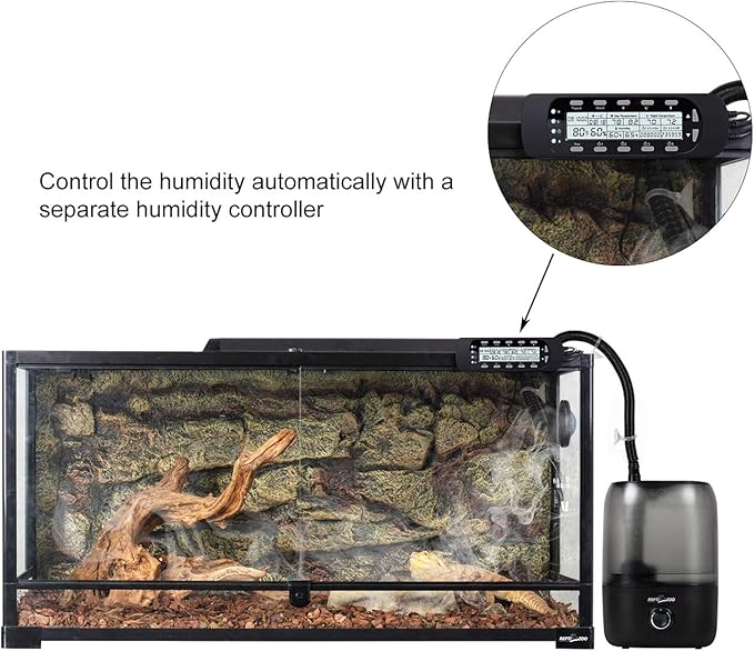 Repti Zoo 4L Reptile Humidifier, Large Reptile Mister Tank Fogger for Terrarium Vivarium - Image 6