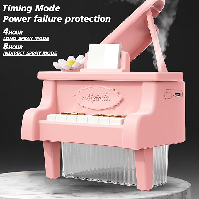 Portable Mini humidifie,350mL Cool Mist Humidifie,1200mAh Quiet for Home/Nursery/Office,Portable Mini Air Moisturizer,rechargeable mini humidifier (Pink) - Image 7