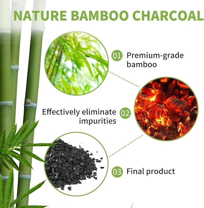 CLEVAST 16 Pack Activated Bamboo Charcoal Air Purifying Bags(8x100g, 8x50g), Natural Fresh Odor Absorber, Deodorizer and Moisture Eliminator, Air Purifier Bags for Home, Closet, Car Air freshener - Image 2