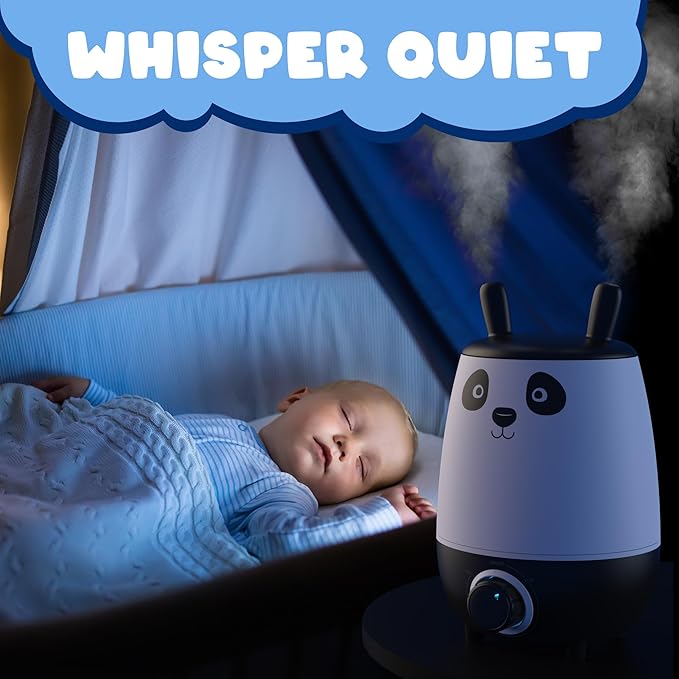 Everlasting Comfort 2.5L Kids Humidifiers for Bedroom - Easy to Clean 24HR Runtime No-Filter Quiet Kids & Baby Humidifier for Nursery, Home, Plants, Allergies, Dry Skin, Congestion, Indoor - Image 3