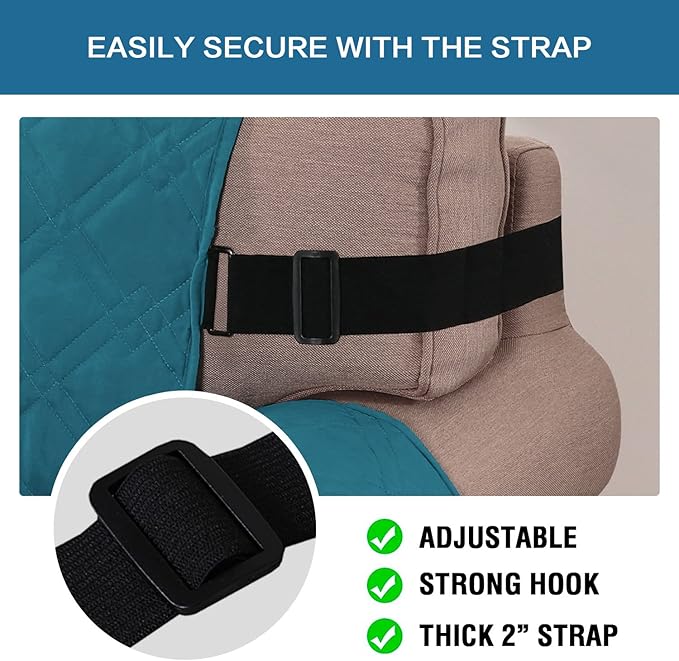 H.VERSAILTEX 100% Waterproof Sofa Slipcover Washable Armchair Cover Non-Slip Furniture Protector for Living Room Couch Cover for Pets Chair Cover with Puppy Paw Silicone Backing (Armchair, Dark Teal) - Image 5
