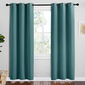 NICETOWN Sea Teal Blackout Curtains 78 inches Length for Bedroom, 2 Panels, 42" Wide, Thermal Insulated Decoration Drapes for Office Window by NICETOWN