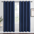 NICETOWN Navy Blackout Curtains 78" Long for Living Room, Thermal Insulated Window Treatment Light Reducing Room Darkening Drapes for Boys Kids Bedroom, Classroom, Apartment (55" W x 78” L, Set of 2) by NICETOWN