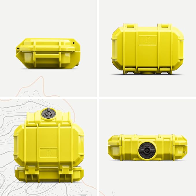 52 Dry Box Protective Case with Pick & Pluck Foam - Travel Safe / Mil Spec / Waterproof / USA Made - for Pistols, Cameras, Phones, Camping, Fishing, Hiking, Traveling, Water Sports, Knives (Yellow) - Image 2