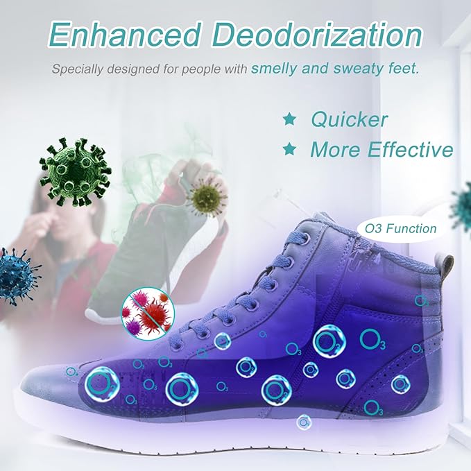 Shoe Dryer and Deodorizer -Enhanced Deodorising, Boot Dryer with Timer Shoes Socks Heater Boots Warmer, No Noise | Durable Wire | US Plug - Image 2