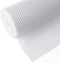Shelf Cupboard Liner, Cabinet Drawer Liners Non Adhesive 12 Inches x 20 Feet for Kitchen Cabinets, Strong Grip Durable Non Slip for Storage Desks Kitchenware Tableware, Easy to Install, White by Iwtmm