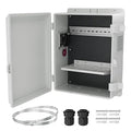 Joinfworld White Outdoor Electrical Box Waterproof Nema Enclosure 16x11x6 Plastic WiFi Box with Fan Vented Dust Screen by Joinfworld