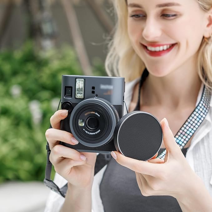 Metallic-Like Lens Cap for Fujifilm Insta Mini 41,Aluminum Anti-Dust Anti-Scratches Lightweight Camera Lens Cover with Soft EVA Interior, Accessories for Fuji Mini 41 Lens Protection Cover - Image 8