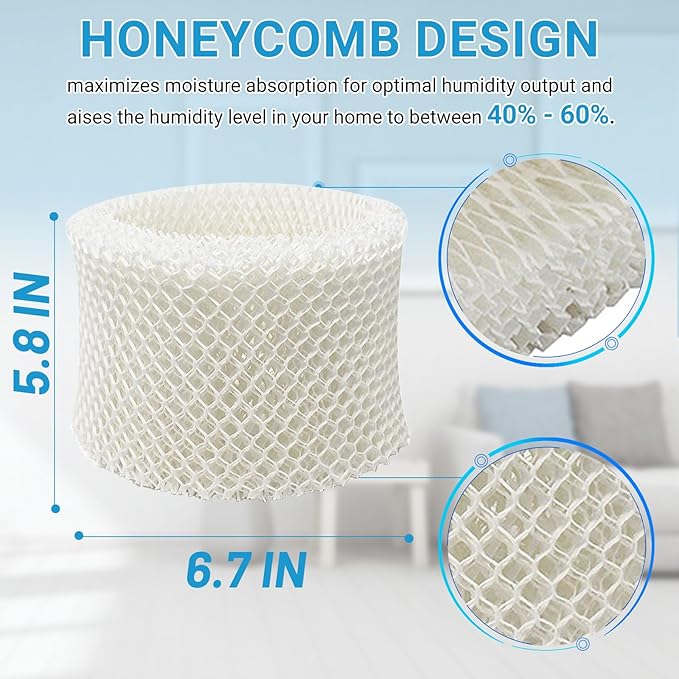 Lemige 6 Pack HC888 Series Filters C Compatible with HC-888, HC-888N, HC-888, HC-888N, HCM-890, HEV-320 Series, for Duracraft DCM-200, DH-890, for Walgreens cool mist humidifiers 890-WGN - Image 3