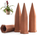 Modern Innovations Ceramic Terracotta Self Watering Spikes (4 Pack) Vacation Automatic Plant Waterer Devices, Indoor/Outdoor Planter Insert, Terra-Cotta Stakes for Potted Plants, Auto-Water System by ModernInnovations