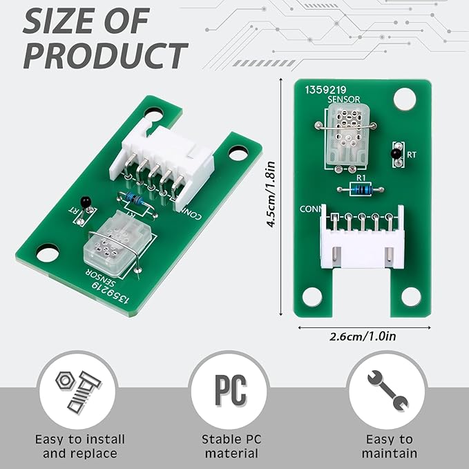 1 Pack 50 Pints Dehumidifier Humidity Sensor, PC Replacement Humidity Sensor Module for Install and Replace - Image 2