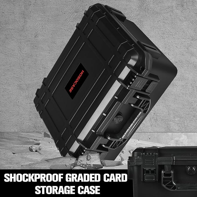 Sports Card Case Storage Box: Trading Cards Storage Box for PSA Graded Cards Holder and Top Loaders, Baseball Sport Card Storage Boxes, Waterproof Hard Case with 6 Dividers for Top Loaders Card (500+) - Image 5