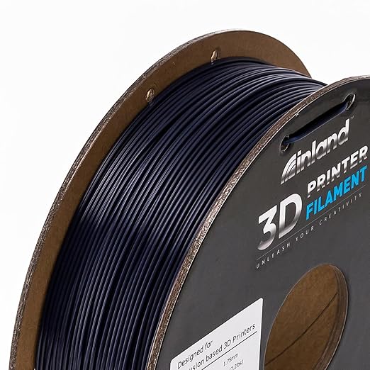 INLAND Micro Center PLA+ 3D Printing Filament 1.75mm - PLA Pro Dimensional Accuracy +/- 0.03 mm - 1kg Cardboard Spool (2.2 lbs) (1 Pack Dark Blue, 1.75mm) - Image 5