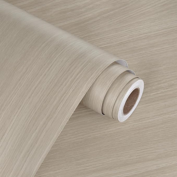 WESTICK 24" x 394" Large Wood Contact Paper for Countertops Waterproof Neutral Wood Wallpaper Peel and Stick Kitchen Countertop Contact Paper Self Adhesive Wooden Vinyl Wrap for Tables Cabinets Walls - Image 7