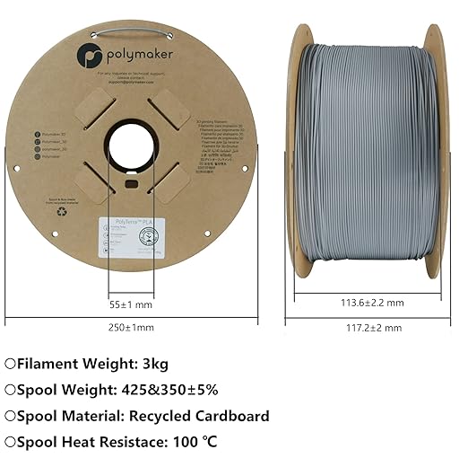 Polymaker Matte PLA Filament Matte Arctic Teal 1.75mm 3kg 3D Printing Filament, PolyTerra 3D Printer PLA Filament - Image 8