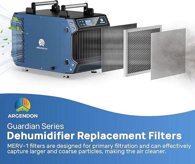 ARGENDON MERV-1 Filter Replacement for Crawl Space Dehumidifier-Guardian60/60P/85P-1pack - Image 5