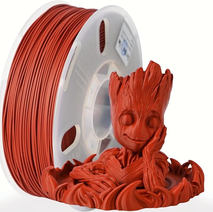 Cherrywood PLA Filament 1.75mm 3D Printer Filament, Priline Cherry Wood Natural 3D Printing Filament, Cherrywood Color, 1kg Spool by PRILINE