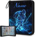 Custom Hockey Card Binder, Personalized 9 Pocket Trading Card Binder Fits 900 Pockets Holder Binder Collector Storage Album for TCG, MTG, Sports Cards by Joyousleap