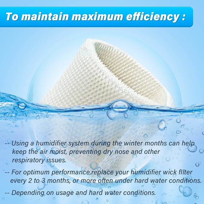 MAF1 Humidifier Wicking Filters for AIRCARE /MoistAIR /Kenmore /Essick Air, Fits Air-Care Emerson Moistair Humidifier Replacement Wicks MA1200 MA1201 MA0950 MA09500,14906 32-14906 42-14906 EF1 -2 Pack - Image 5