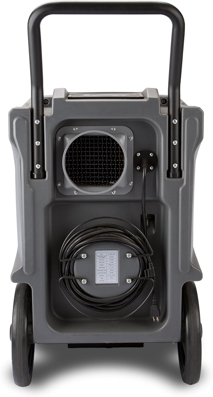 B-Air VG-2200 225 Pint Commercial LGR Dehumidifier for Water Damage Restoration Equipment Mold Remediation, Blue - Image 3