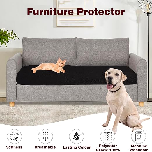 Washable Incontinence Bed Pads, Reusable Underpads for Kids, Adults, Elderly, Hospitals & Pets, Waterproof Bed Protector Pad for Bed, Sofa, Floor, Super Absorbent Bed Pad 35" x 60" - Black - Image 6