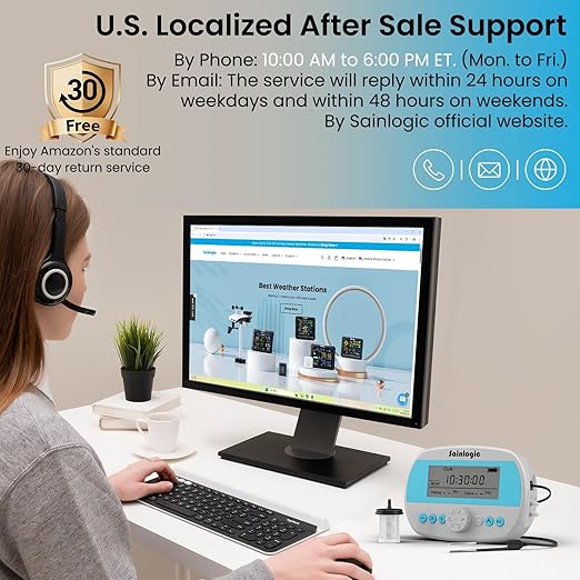 Sainlogic Automatic Plant Waterer for 15 Potted Plants, Smart Self Watering System with Humidity Monitor Display，Deep Root Irrigation, IP64 Programmable Timer for Vacation, Travel, Indoor Garden - Image 8