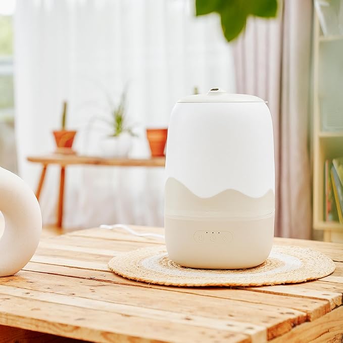 Babymoov Wave 3-in-1 Baby Humidifier, Easy Cleaning, Top Fill, XL Capacity for Large Bedroom and Nursery, Night Light & Essential Oil Diffuser (Baby Registry Essential) - Image 2