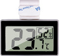 Digital Reptile Thermometer Hygrometer with Hook & Adhesive, LCD Display Temperature Humidity Gauge for Reptile Tanks, Terrariums, Bearded Dragon, Hermit Crab Accessories (-10℃~+50℃/20%-90% RH) by JLENOVEG