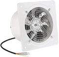 6 inch Exhaust Fan Wall Mounted Garage Ventilation Fan,290CFM Metal Attic Exhaust Fan Basement Extractor Fans with Backdraft Damper for Home Office Commercial Use(42W 110V 、White) by Aydomer