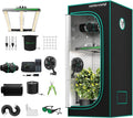 MARS HYDRO 3x3 Smart Grow Tent Kit Complete System with WiFi-Integrated Controller 43,150W FC-E1500 Dimmable Grow Light,32" x 32" x 63" 1680D High Reflective Mylar,4inch Automatic Ventilation Kit by MARSHYDRO