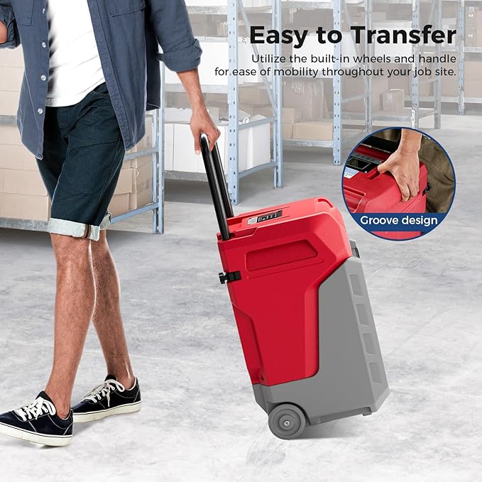 ALORAIR 170 PPD Commercial Dehumidifier with Pump & Drain Hose Cover up to 2,100 Sq.Ft Space Industrial Use Portable Handle Dehu with Wheels for Water Damage Restore, Carpet Drying - Image 7