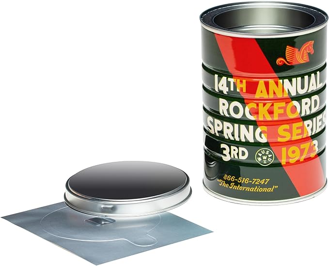 Retro Tin Can, Studio MPLS Designs, Collectable, Peel & Stick Valved End with Metal Lid, 8-12oz (4.0625 x 5.5 in) (1973 Design) - Image 4