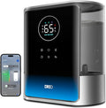 DREO 8L Smart Humidifier Large Room 600ft², HM717S, 80H Runtime Supersized Warm and Cool Mist Humidifiers for Bedroom Baby, 28dB Quiet Air Humidifier for Plants Indoor, Home, Whole House, Silver by DREO