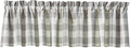 Park Designs Grey Buffalo Check Unlined Valance 14x72 by ParkDesigns