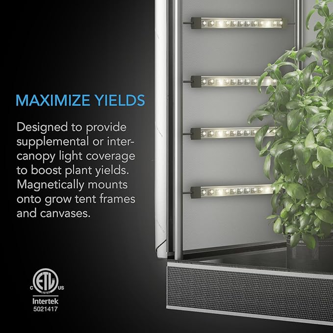 AC Infinity IONBEAM S16, Full Spectrum LED Grow Light Bars 16”, Deeper Penetration Samsung LM301H EVO Diodes and Digital Dimming Timer Controller, for Veg Bloom Indoor Plants, Grow Tents, Greenhouses - Image 2