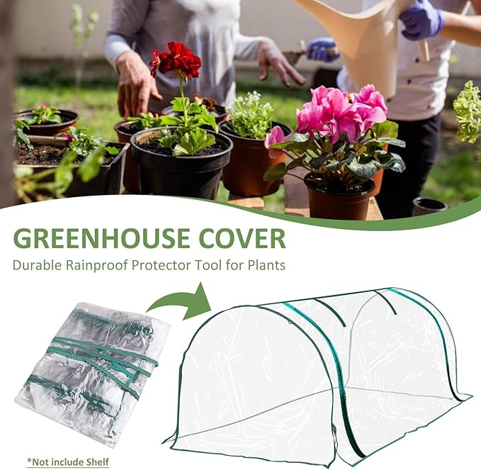 Small Greenhouse, Plant , PVC Garden Accessory Tent , Greenhouse Indoor , Plant Protection Fleece, Plant Protection Fleece, Green Houses for Outside Winter Air Circulation - Image 7