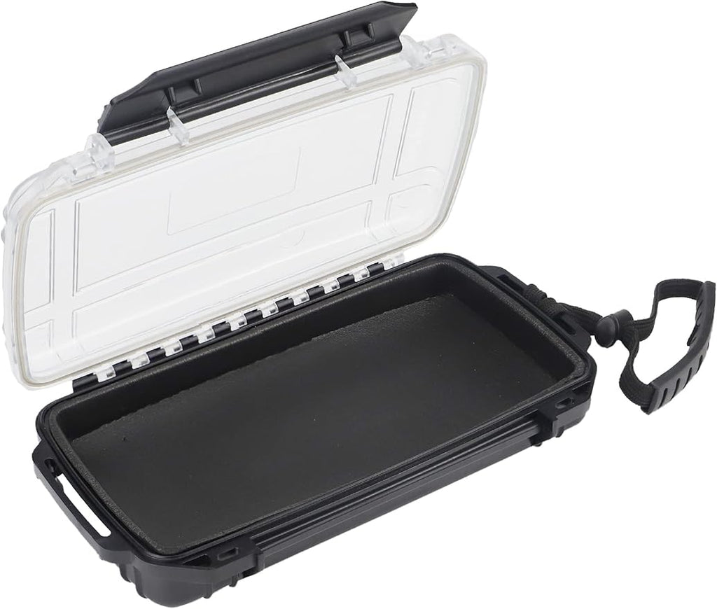 Hlotmeky Waterproof Dry Box for Kayaking, Boat, Phone - Small Container, Watertight Storage Case for Diving (Black) by Hlotmeky