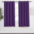 NICETOWN Blackout Window Curtain Short, 55W x 68L, Sold Individually, Royal Purple Color, Home Fashion Thermal Insulated Room Darkening Drapery for Bedroom by NICETOWN