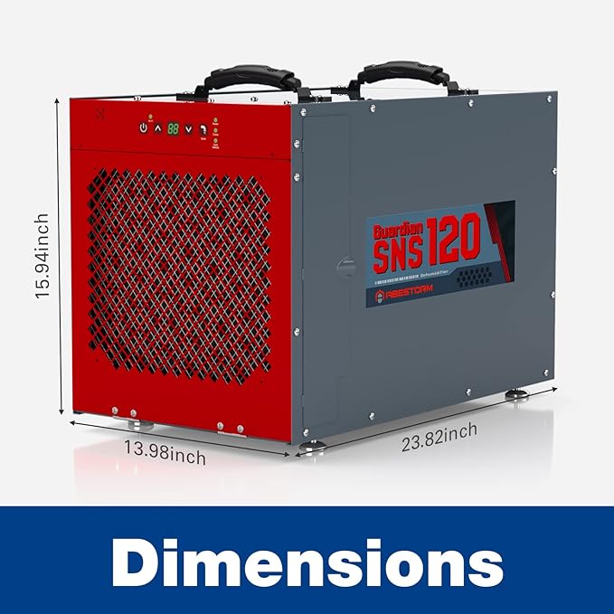 Abestorm 235 Pint Commercial Dehumidifiers for Crawl Space, Basement, Whole Homes up to 3,300 sq. ft, Water Damage Restoration Equipment with Pump and Drain Hose - Image 9