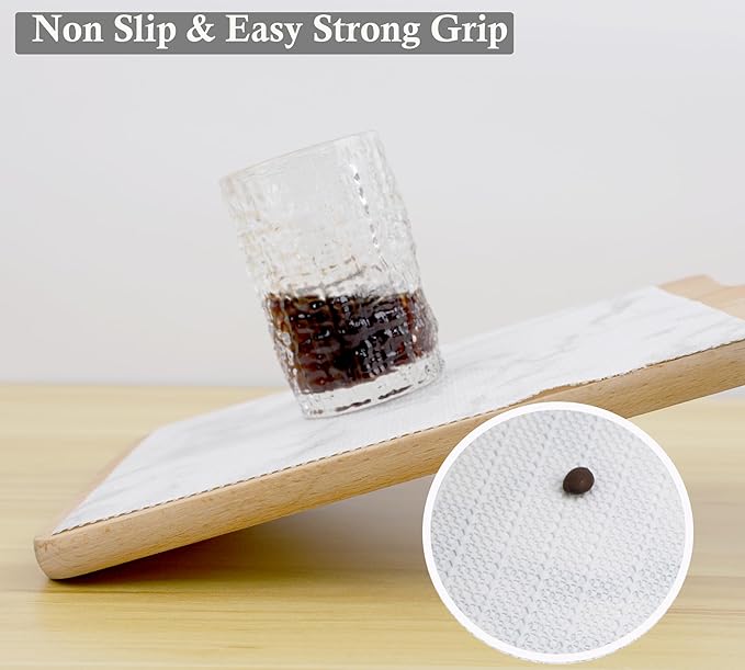 Shelf Liner Non Adhesive for Kitchen Cabinets 16 Inch Wide X 20 Ft Cabinet Liners Non-Slip Washable Drawer Liners Waterproof Marble Printed Cupboard Mat for Shelving Closet Fridge Bathroom - Image 3