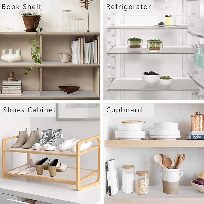 Kitchen Shelf Liner Drawer Liners, Non-Adhesive Refrigerator Liners Waterproof Fridge Mats with Strong Durable Kitchen Cabinets Mat for Drawers, Shelves, Pantry - Image 7