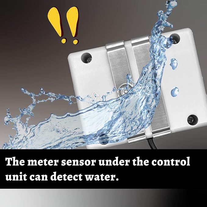 Water Leak Detector with Sensor Alarm, Power Insufficient Detection, Auto Shut-Off, Water-Saving, Home Assistant, Automation Improvement for Bathroom, Laundry, Basement, Kitchen - Image 3