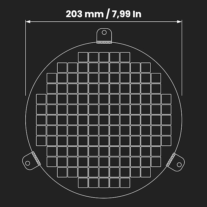 Repa Market 8" Inch Galvanized Steel Round Crawl Space Vent Grid - Inlet Outlet Ventilation Guard - Universal Metal Air Supply Exhaust Protection Mesh - Durable Duct Grille - Image 2