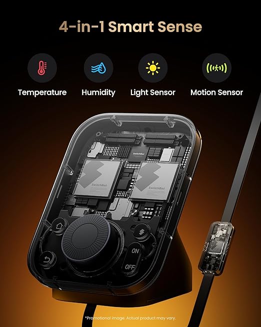 SwitchBot Hub 3 (3rd Gen) Smart Home Command Center: Screen + Physical Dial, IR Remote Hub for TVs/ACS, Temp/Humidity Sensor (±0.2°C), Matter Bridge, Bluetooth 200m, Works on 2.4GHz WiFi - Image 7