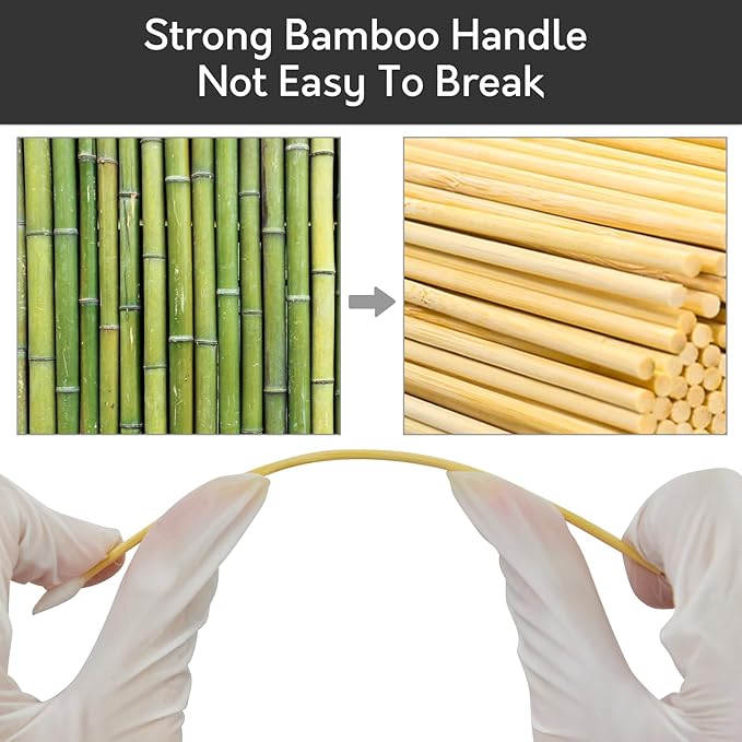 1000PCS 6" Pointed Cotton Swabs - Long Swab with Bamboo Sticks - Lint Free, Highly Absorbent Precision Cotton Tip for Tight Space Cleaning - Image 5