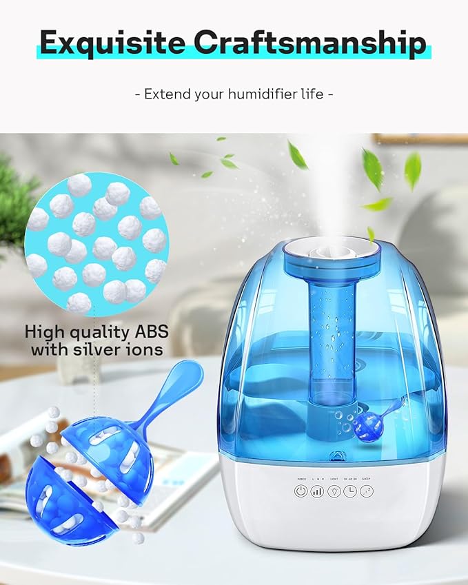 Leemone Humidifier Cleaner 6 Pack, Demineralization Cleaning Ball, Works in All humidifiers and Fish Tanks, Purifies Water, Prevents Hard Water Build-Up, Reduces Scale - Image 6